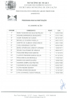 Classificação Mais Educação