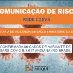 6 casos da Variante de SARS-CoV-2 B.1.617 (indiana) é Confirmado no Brasil