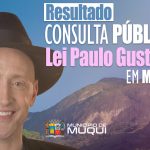 RESULTADO DA CONSULTA PÚBLICA - LEI PAULO GUSTAVO NO MUNICÍPIO DE MUQUI